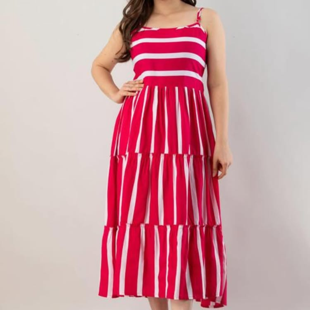 Striped Tiered Sundress