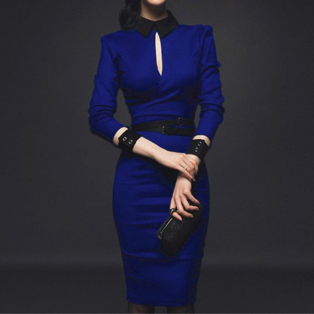 Belted Pencil Dress