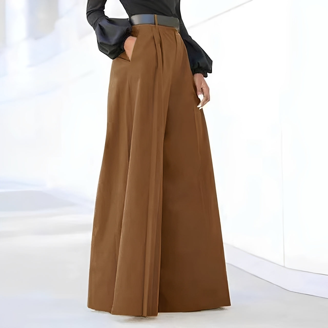 Ashley - Elegant, wide-cut flared pants for women