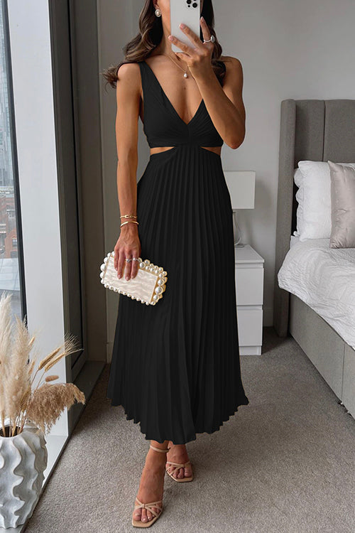 Catherina - Elegant pleated evening dress