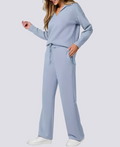 Bella - Relaxed V-neck Elastic Set