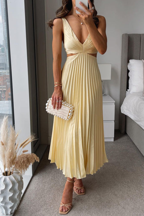 Catherina - Elegant pleated evening dress
