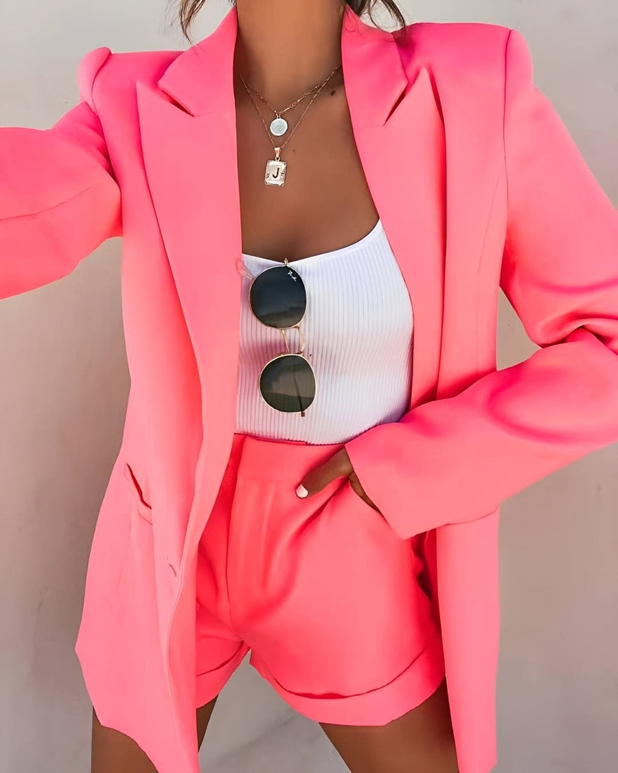 Jessie - Casual blazer and shorts set for women