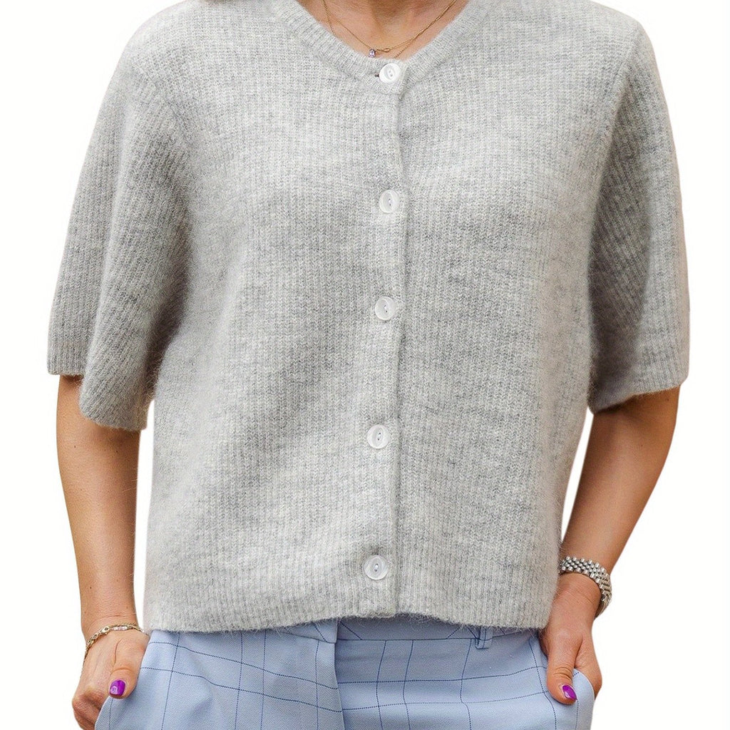 Margie - Loose Cardigan with Short Sleeves for Women