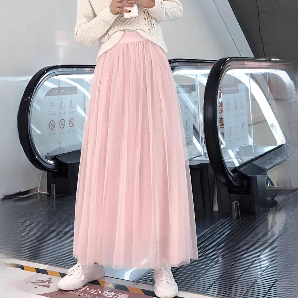 Zelde - Long ankle-length skirt for women
