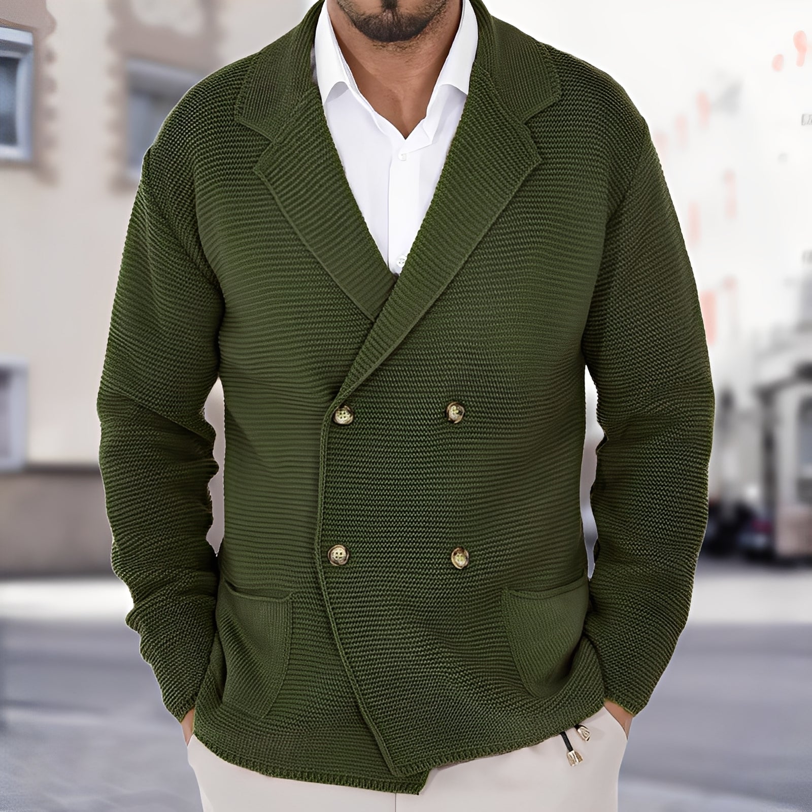 Alfred - Casual Two-Button Cardigan for Men