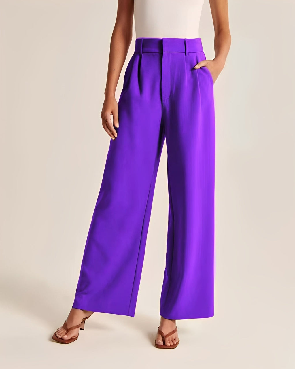 Ruth - Elegant wide-leg pants for women