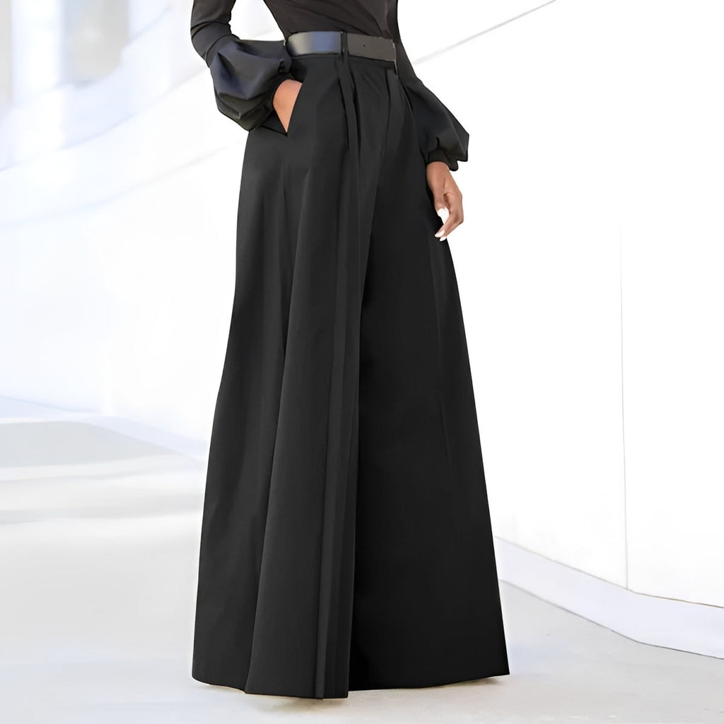 Ashley - Elegant, wide-cut flared pants for women