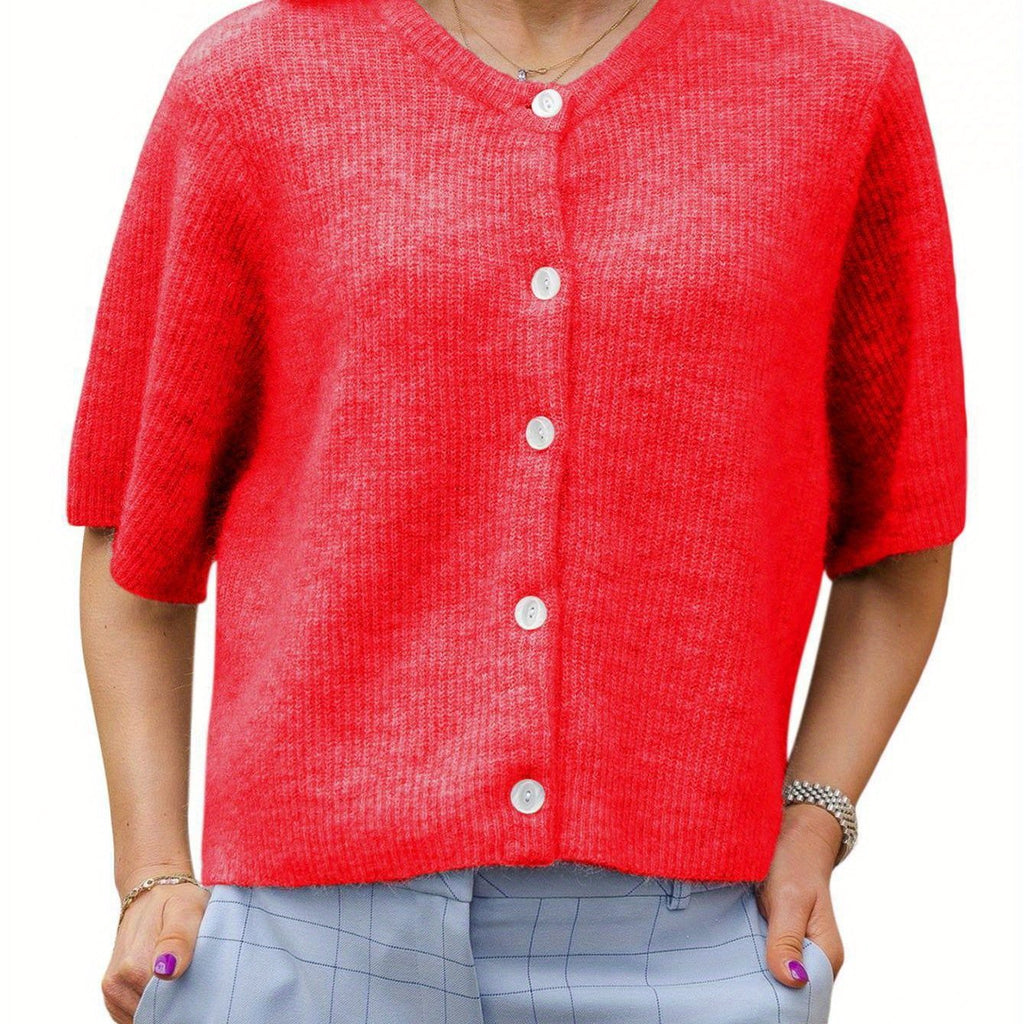 Margie - Loose Cardigan with Short Sleeves for Women