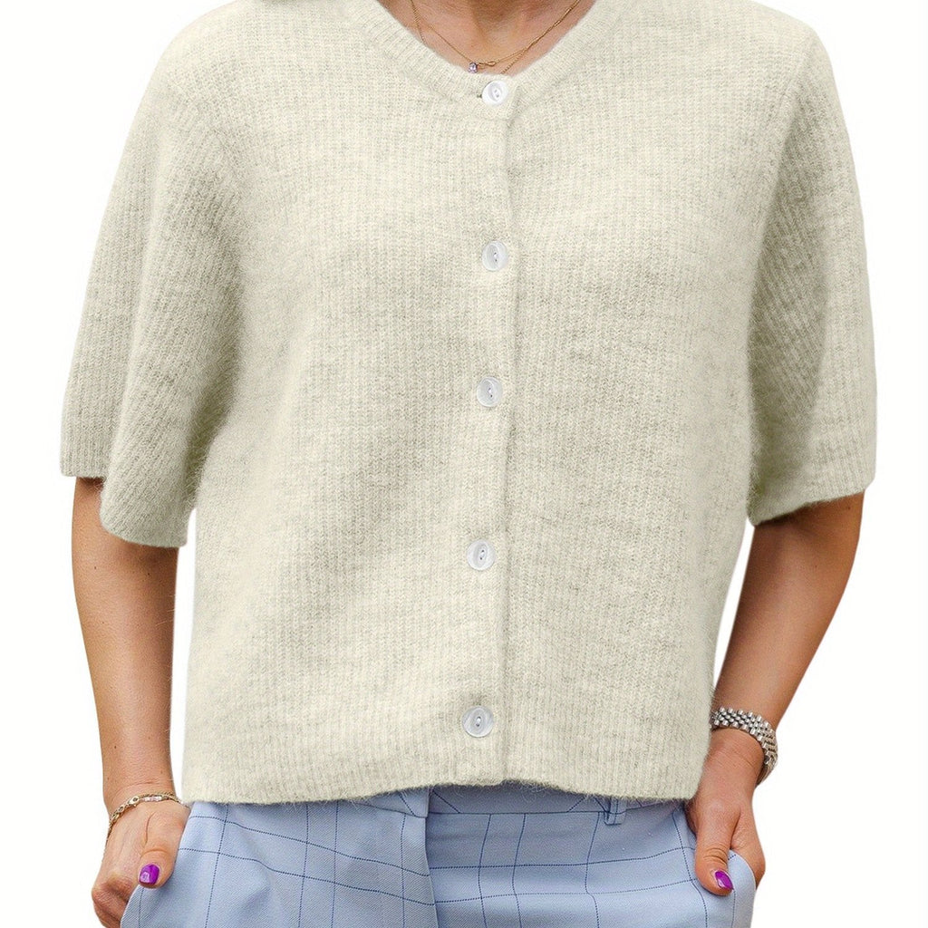 Margie - Loose Cardigan with Short Sleeves for Women