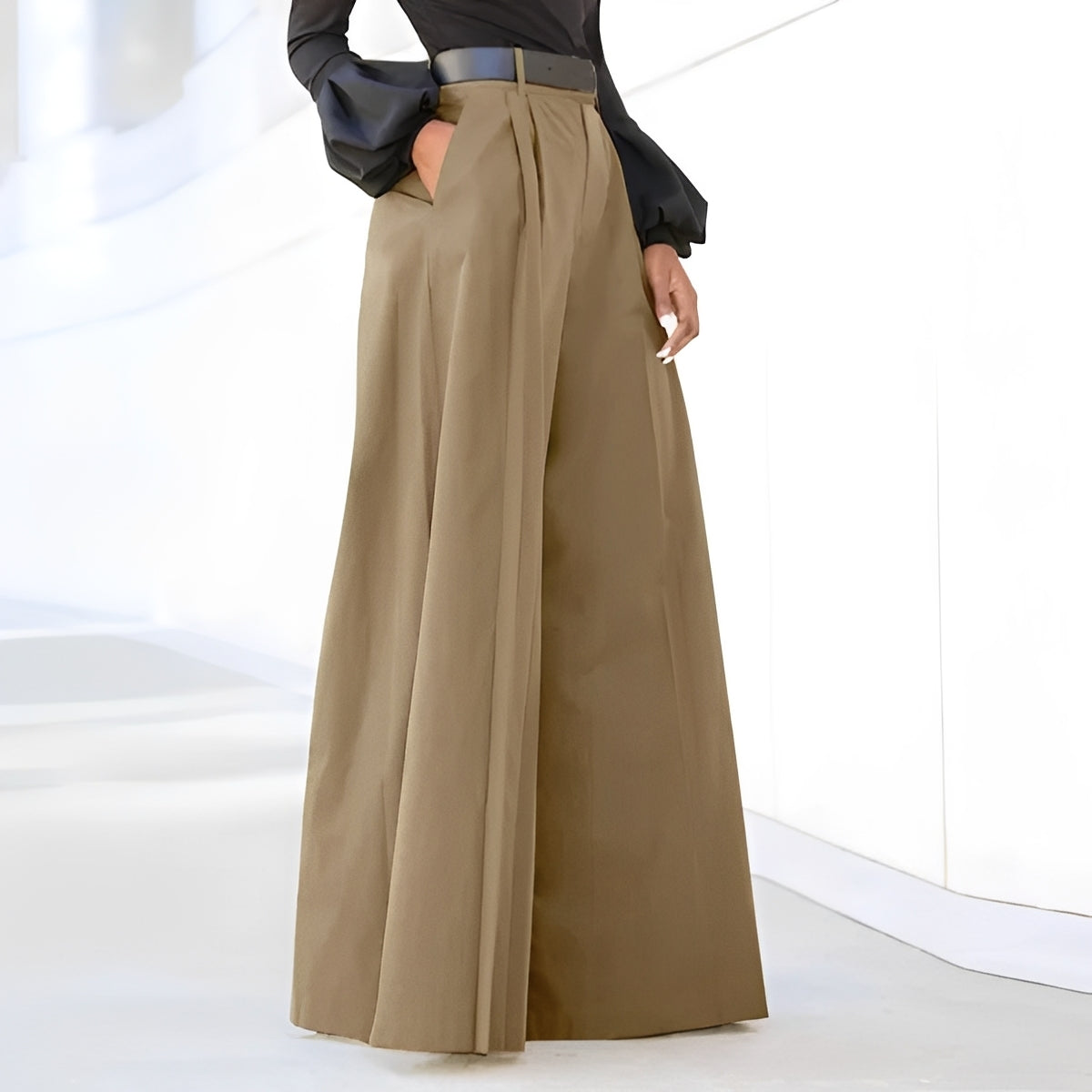 Ashley - Elegant, wide-cut flared pants for women