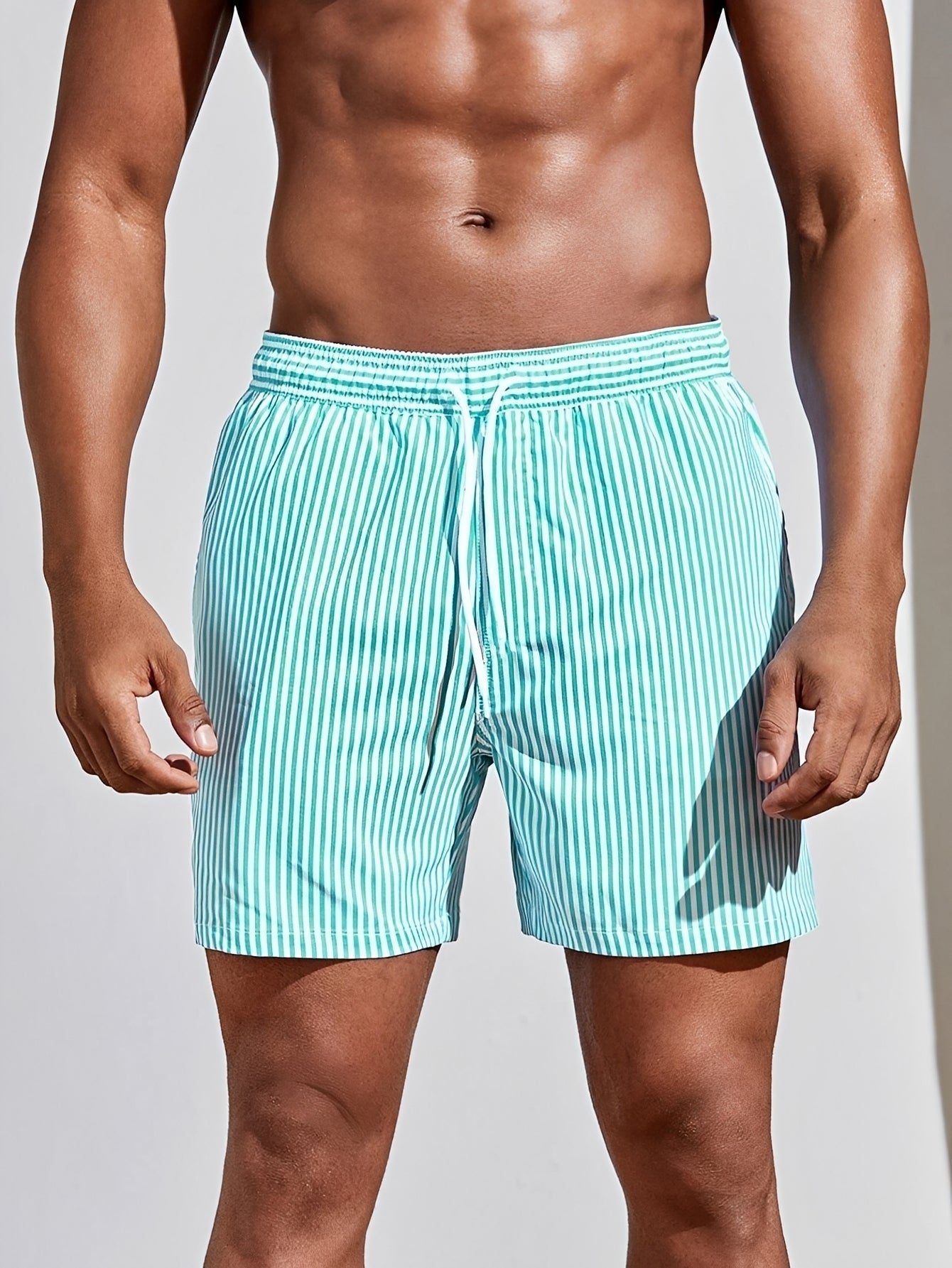 Reuben - Striped Fast-Drying Swim Shorts
