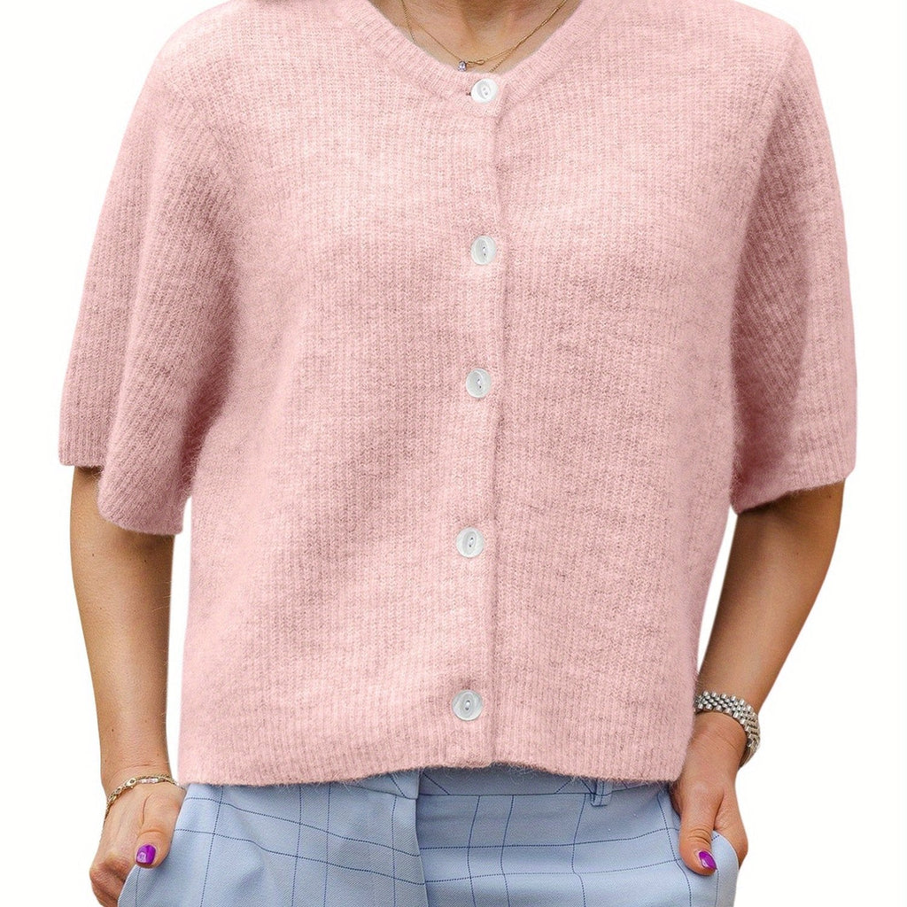 Margie - Loose Cardigan with Short Sleeves for Women