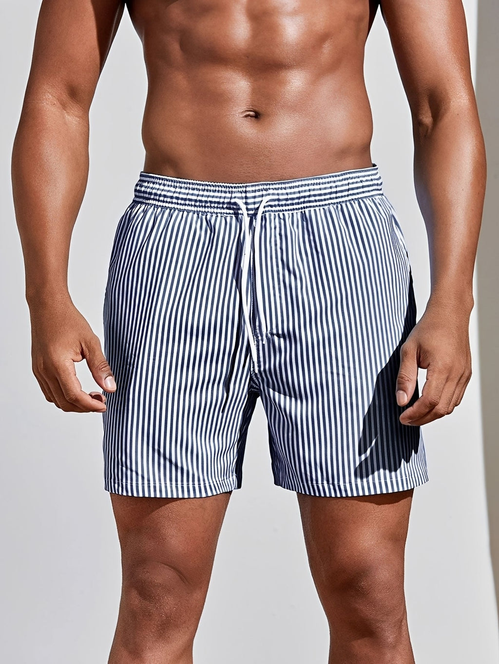 Reuben - Striped Fast-Drying Swim Shorts