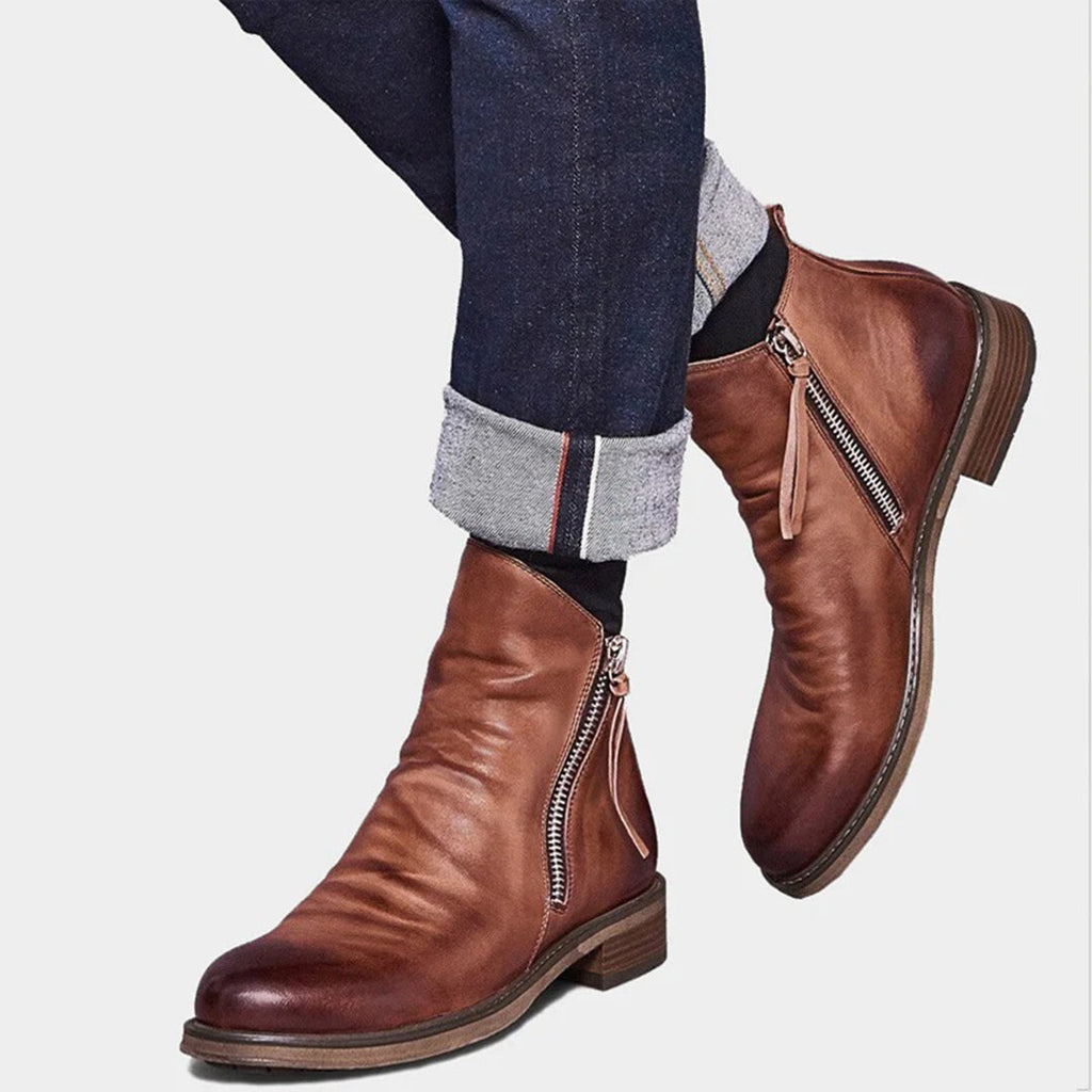 Hugo – Durable zippered boots for men