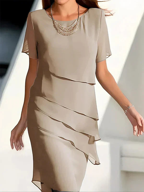 Georgina - Elegant Summer Dress with Layered Look