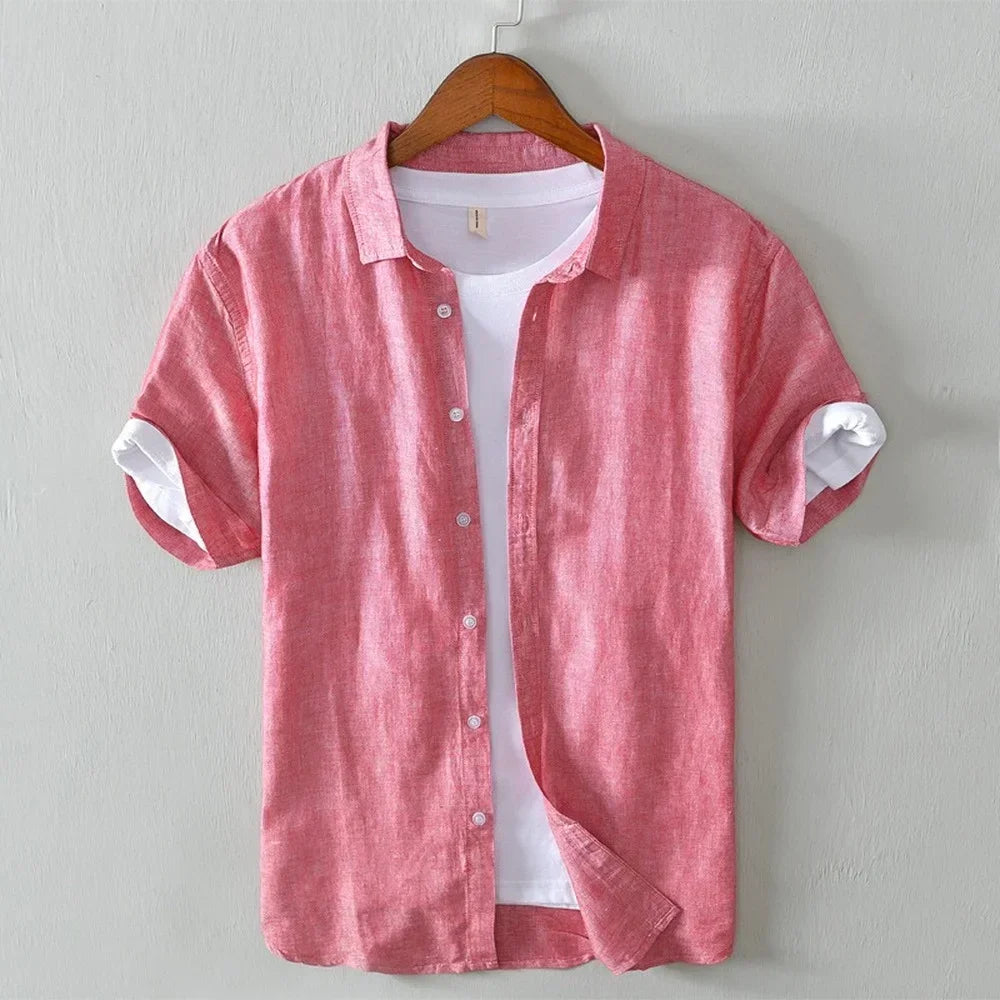 James - short-sleeve shirt with front buttons
