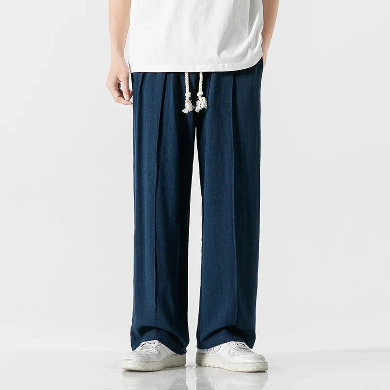 Ezra - trousers with elastic waistband