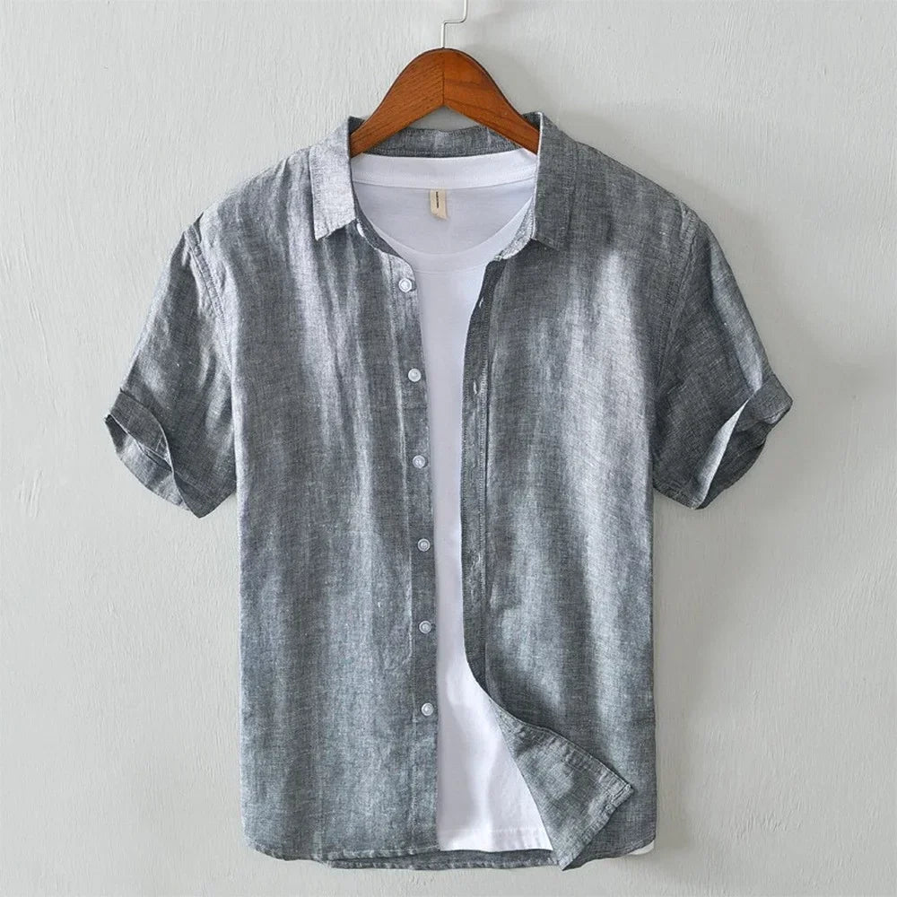 James - short-sleeve shirt with front buttons