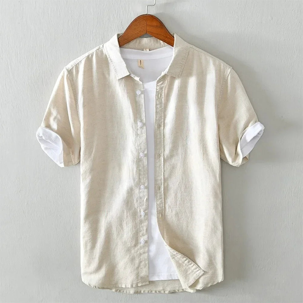James - short-sleeve shirt with front buttons
