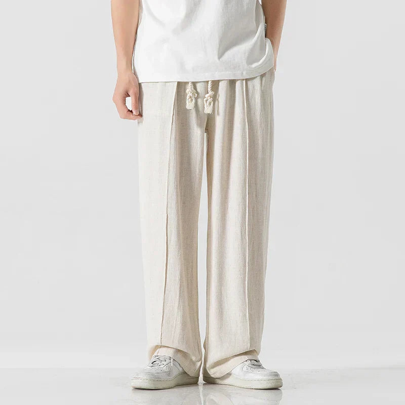 Ezra - trousers with elastic waistband