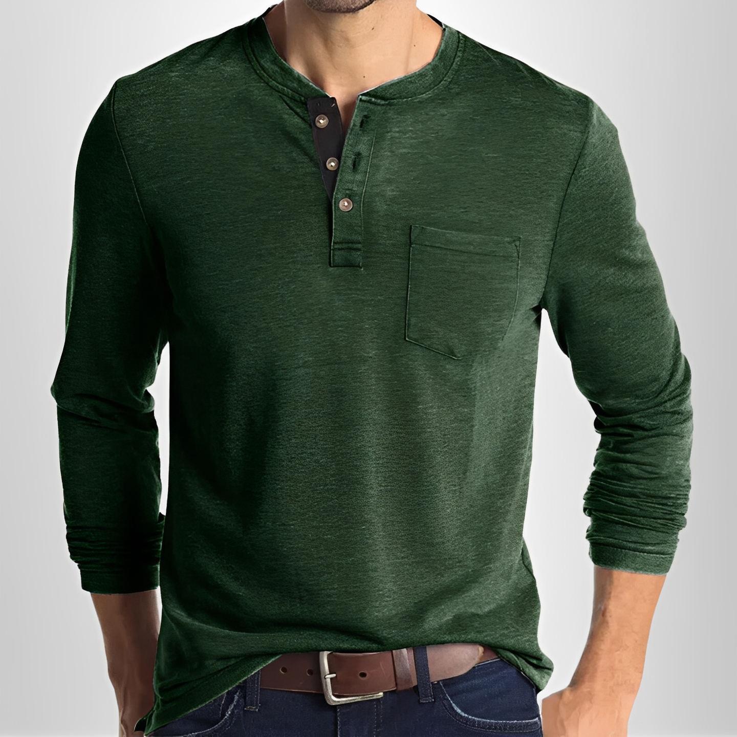 Carmelo - Casual long-sleeve t-shirt for men