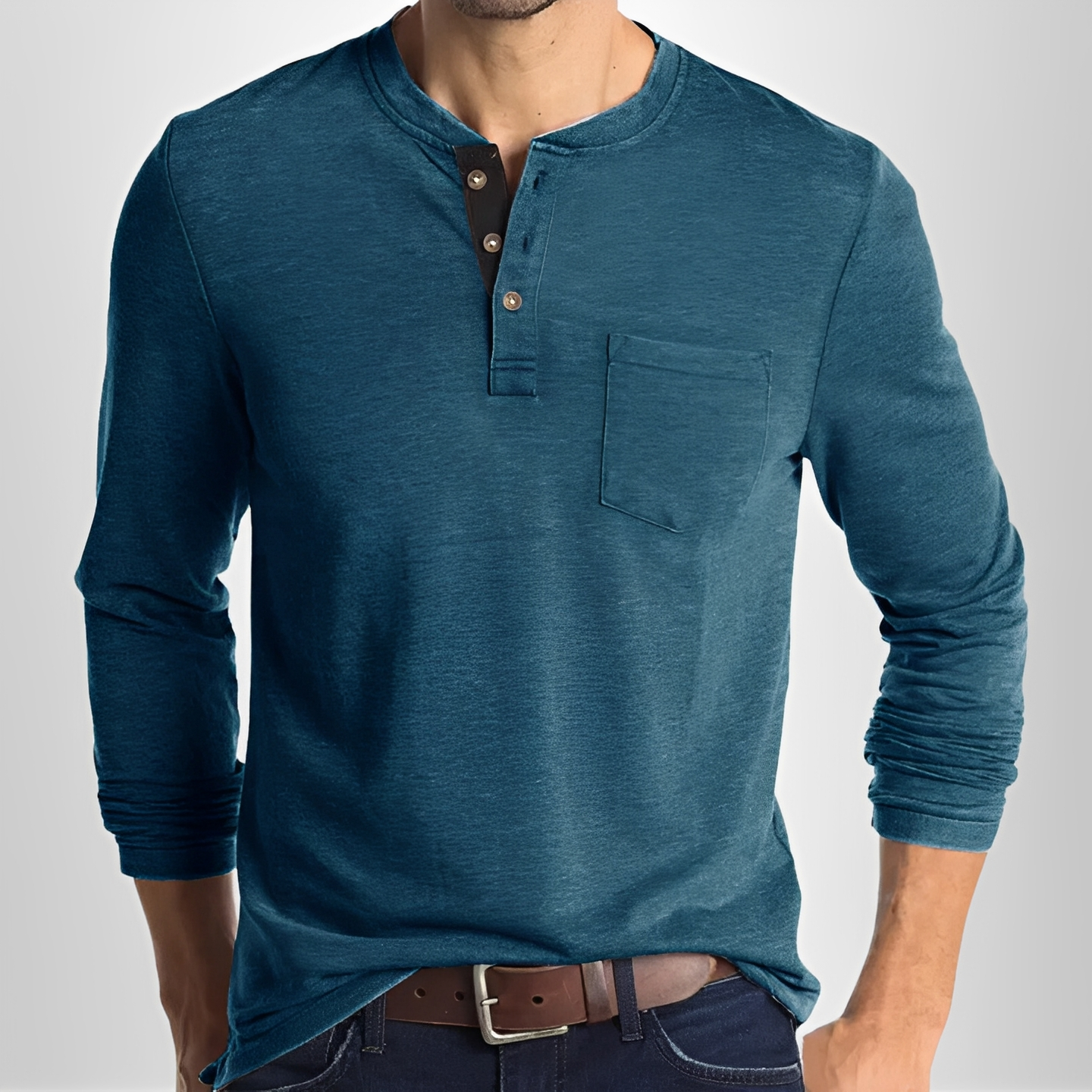 Carmelo - Casual long-sleeve t-shirt for men