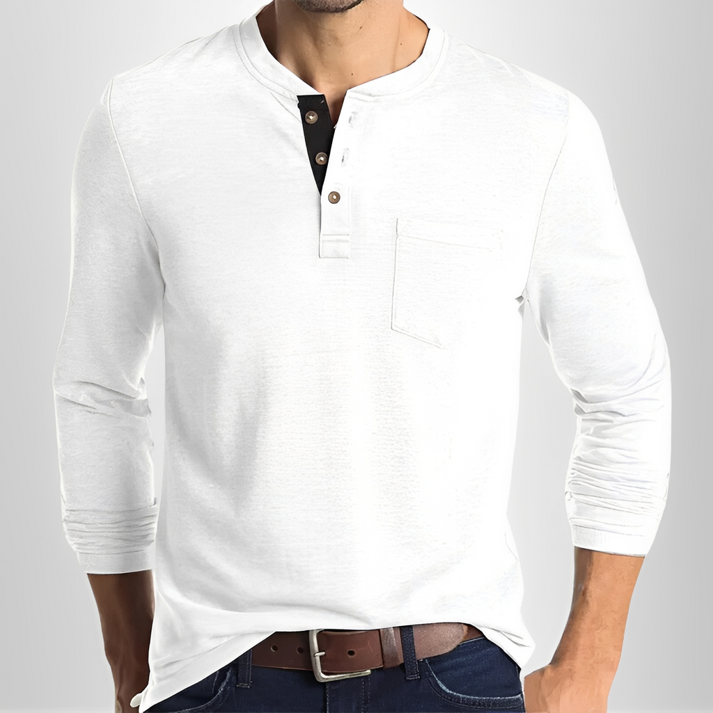 Carmelo - Casual long-sleeve t-shirt for men