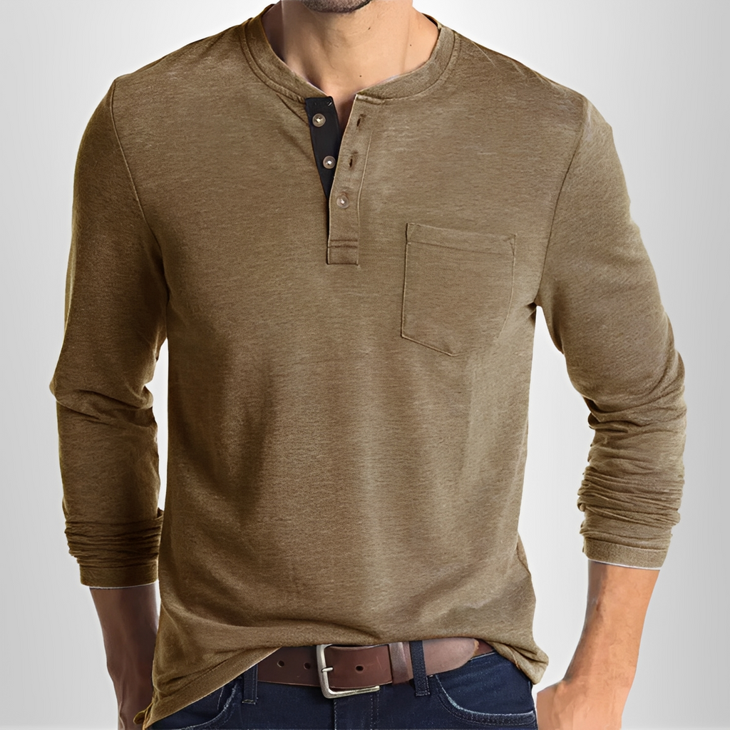 Carmelo - Casual long-sleeve t-shirt for men