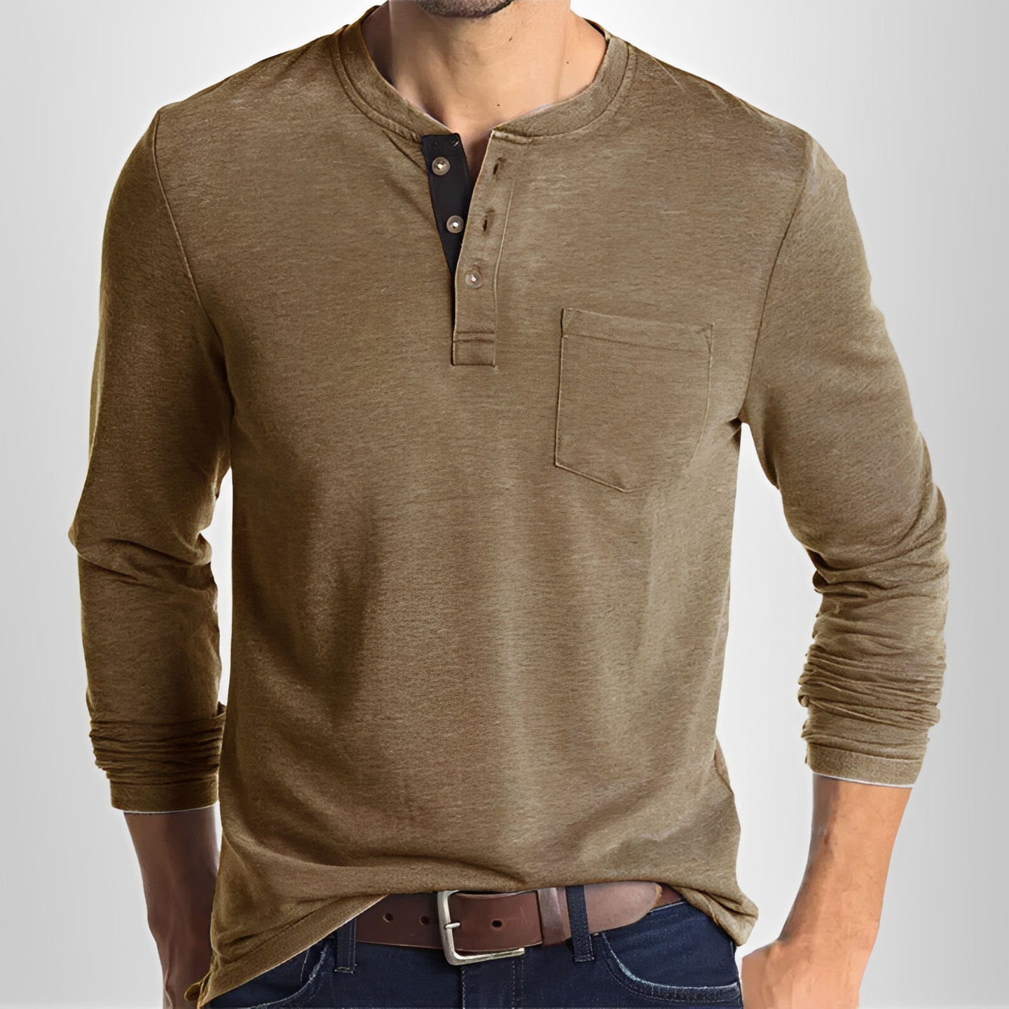 Carmelo - Casual long-sleeve t-shirt for men