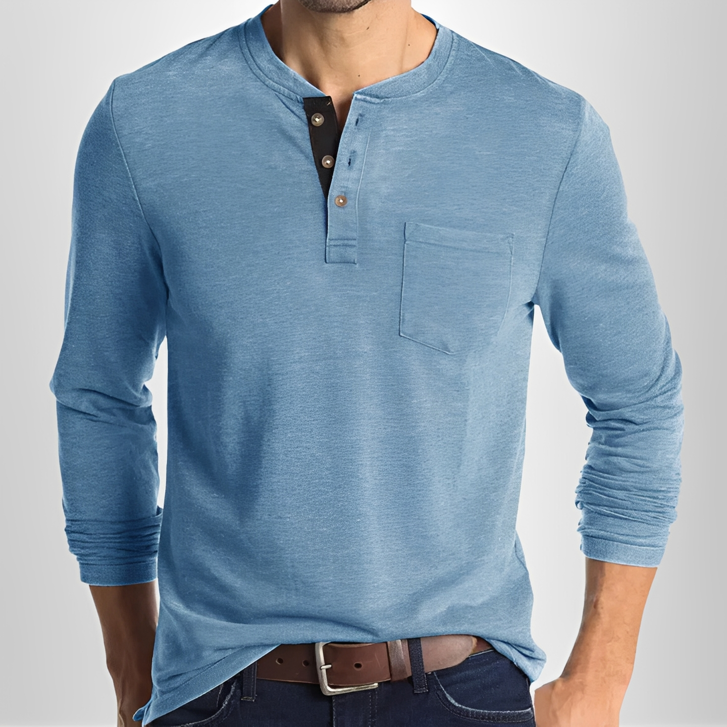 Carmelo - Casual long-sleeve t-shirt for men