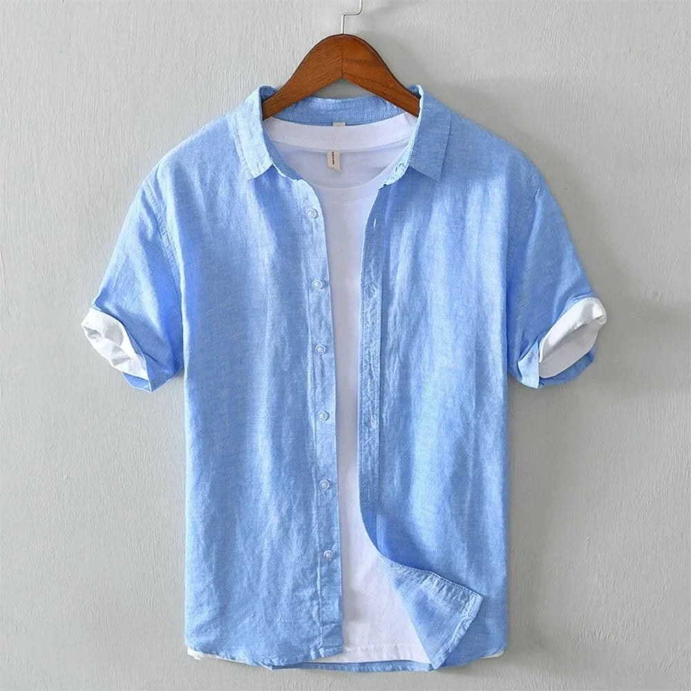 James - short-sleeve shirt with front buttons