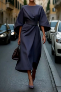 Clare - Elegant maxi dress with belt