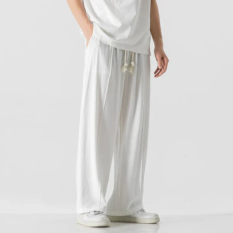 Ezra - trousers with elastic waistband