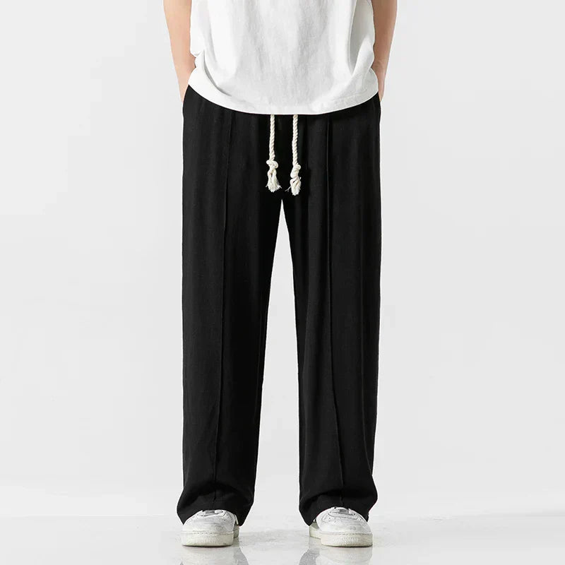 Ezra - trousers with elastic waistband