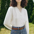 Vintage White Lace Blouse
