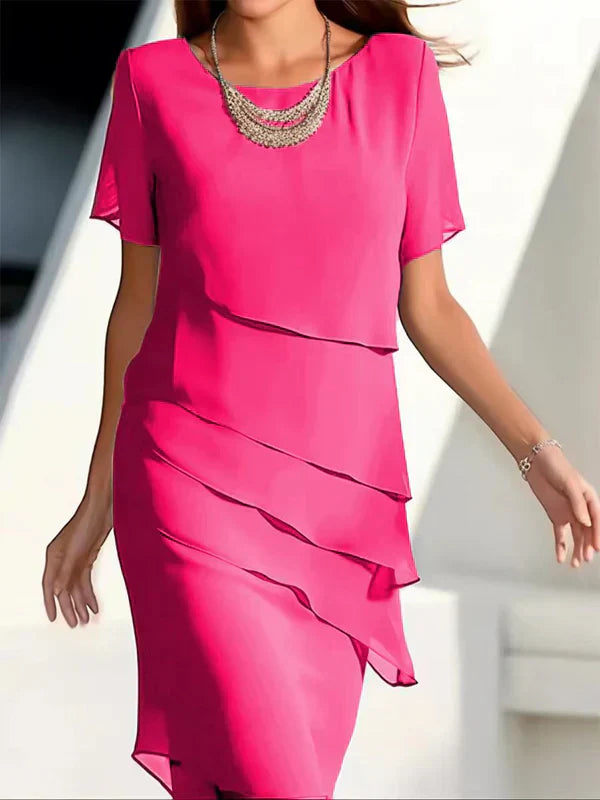 Georgina - Elegant Summer Dress with Layered Look