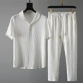 Luca - short-sleeve shirt and trousers with adjustable waist