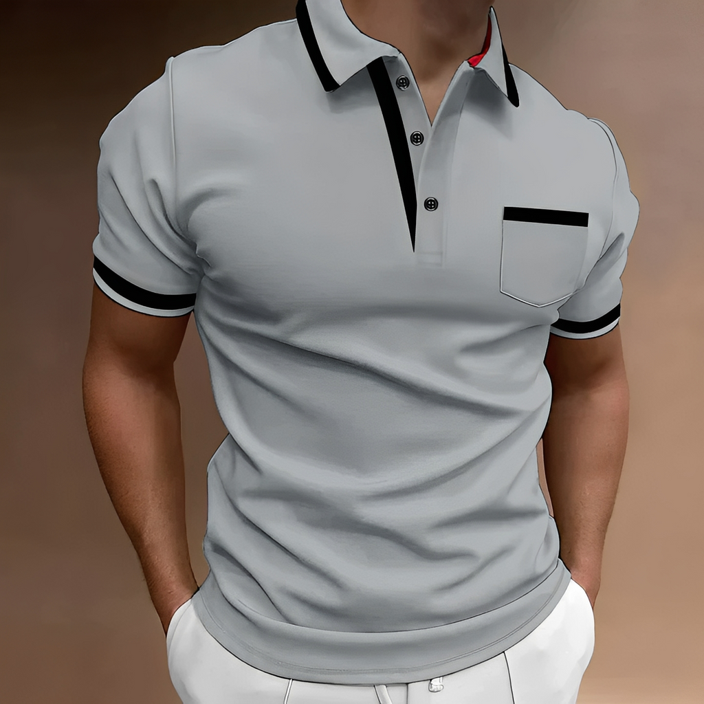 Geover - Relaxed short-sleeve polo for men