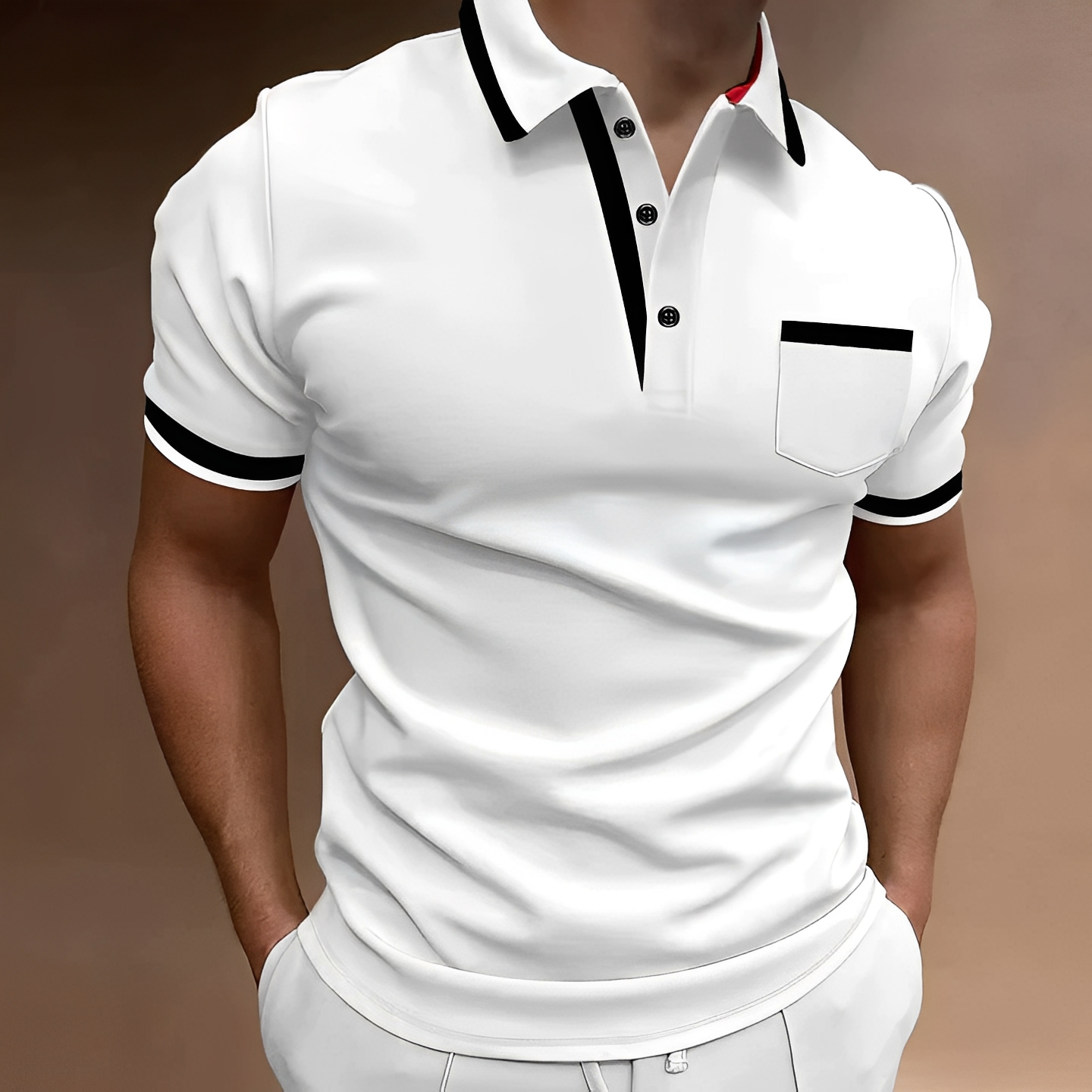 Geover - Relaxed short-sleeve polo for men
