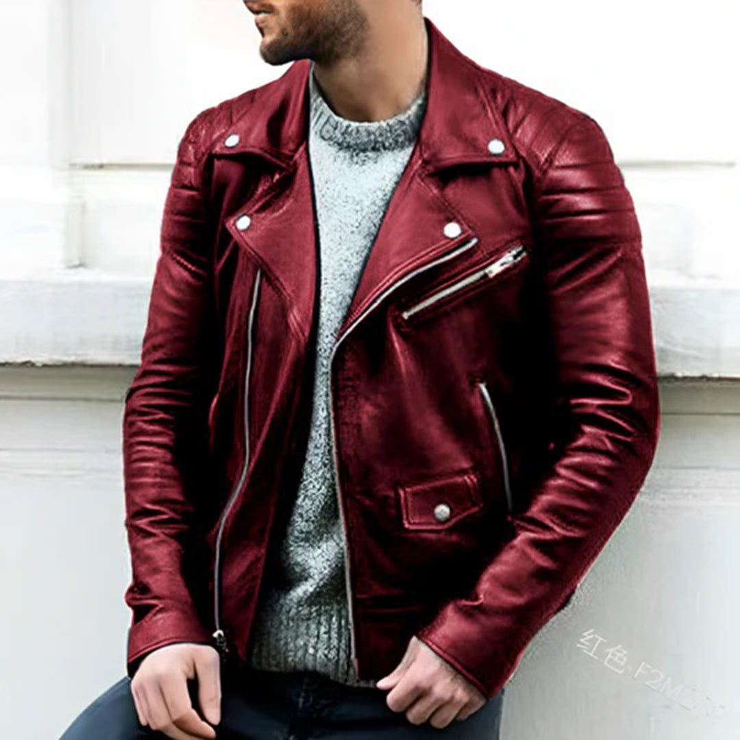 Lucas – Stylish Men's Biker Jacket