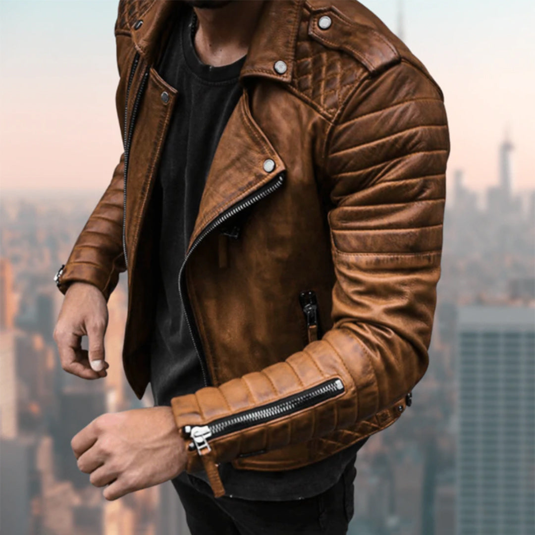 Lucas – Stylish Men's Biker Jacket