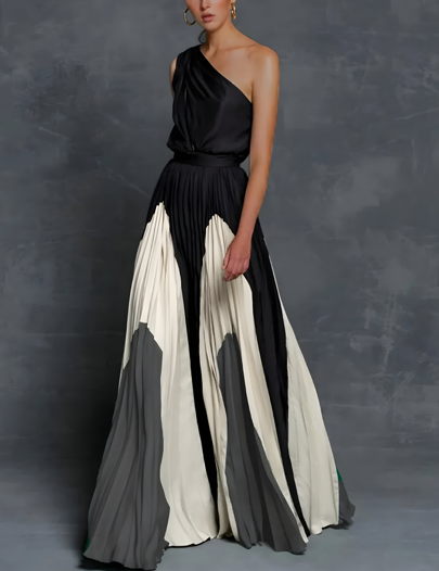 Leona – Maxi dress with bare shoulders and loose fit